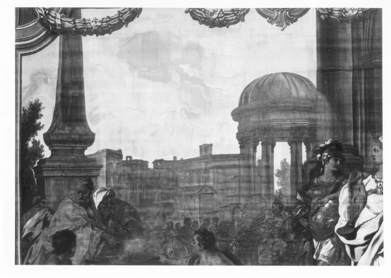 Enea e Didone assistono a un sacrificio - Museo di Palazzo Reale, Torino, dettaglio 1